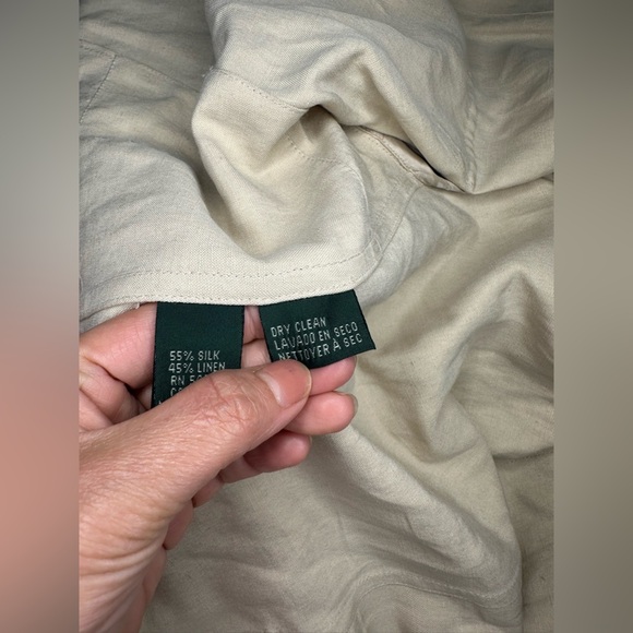 Ralph Lauren Cream Utility Jacket with Lightweight Fabric size M - Picture 6 of 10